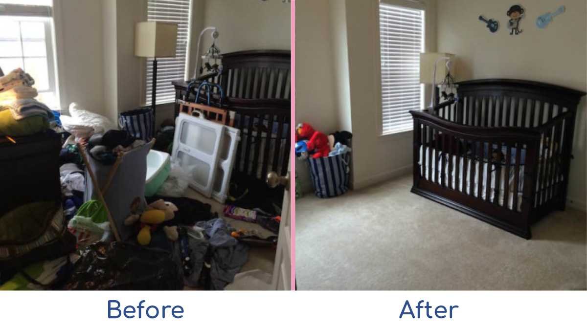 Baby Nursery Organizing - Before & After